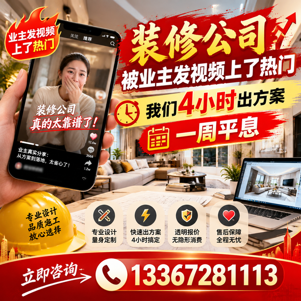 云浮抖音舆情合规处置:装修公司被业主发视频上了热门,我们四小时响应,一周平息